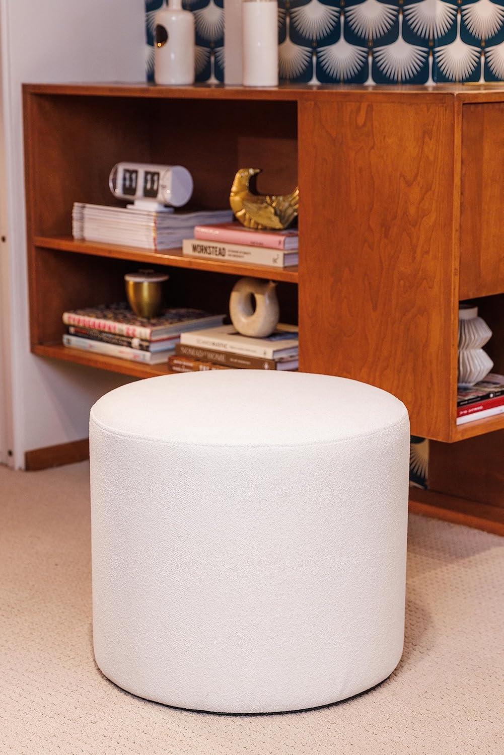 19" Round Pouf Ottoman - WOVENBYRD