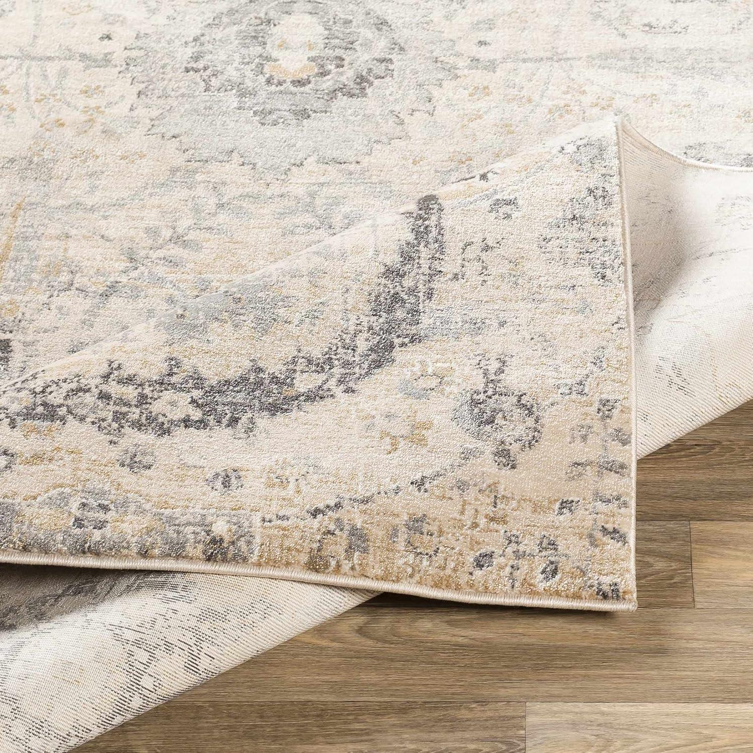 Hauteloom Rectangle Area Rug  Charcoal