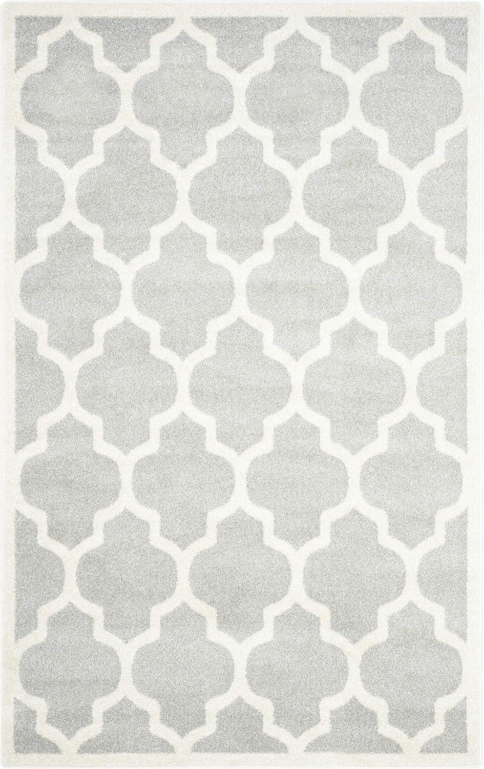 Amherst AMT420 Power Loomed Indoor Area Rug - Light Grey/Beige - 5'3"x8' - Safavieh