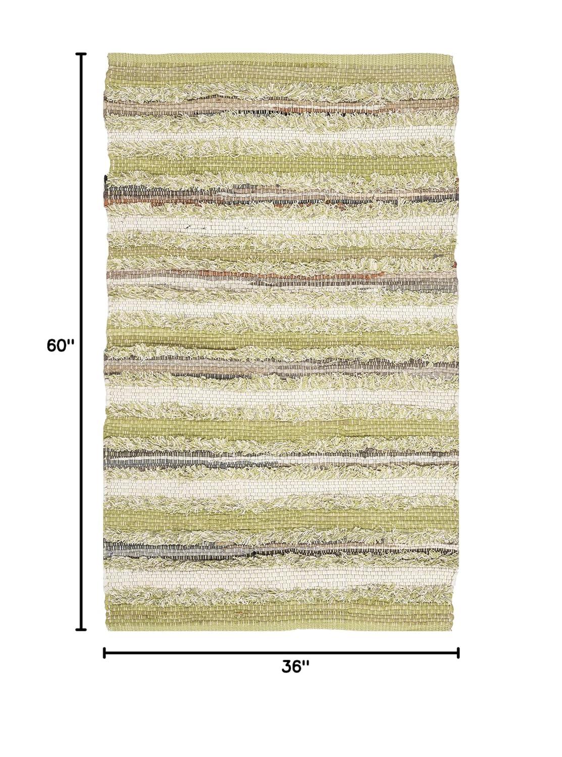 Bester Hand Woven Cotton Striped Rug