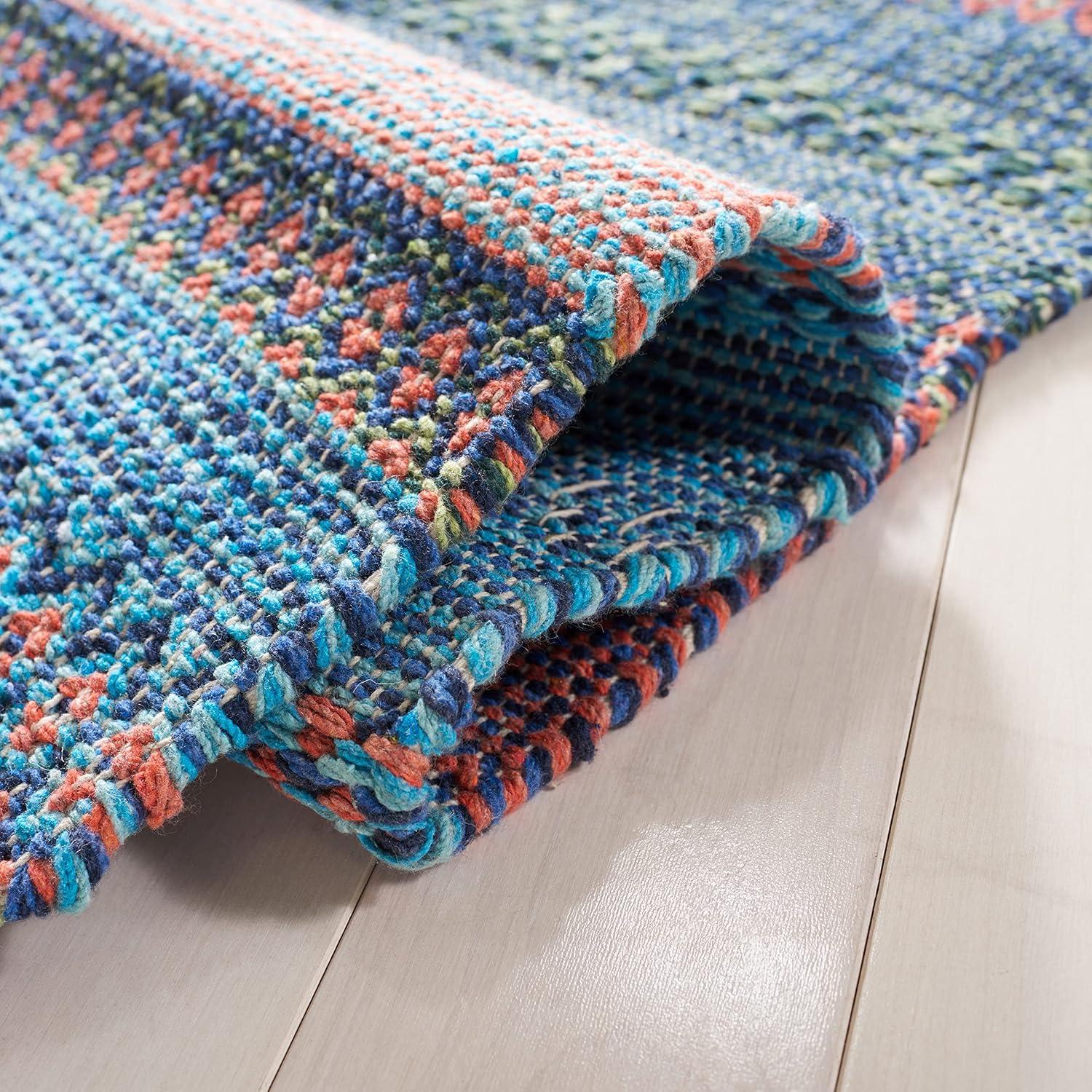 Montauk MTK851 Hand Woven Area Rug - Blue/Orange - 3'x5' - Safavieh.