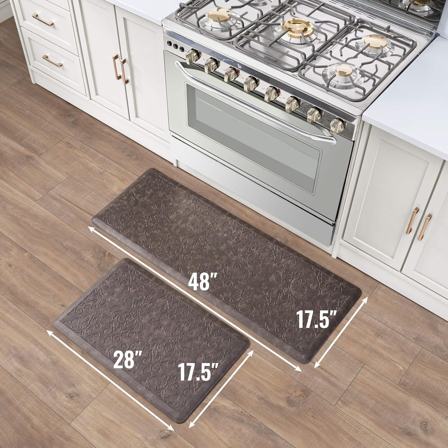 Chef Gear Embossed Soothing Comfort Anti-Fatigue Mat Set
