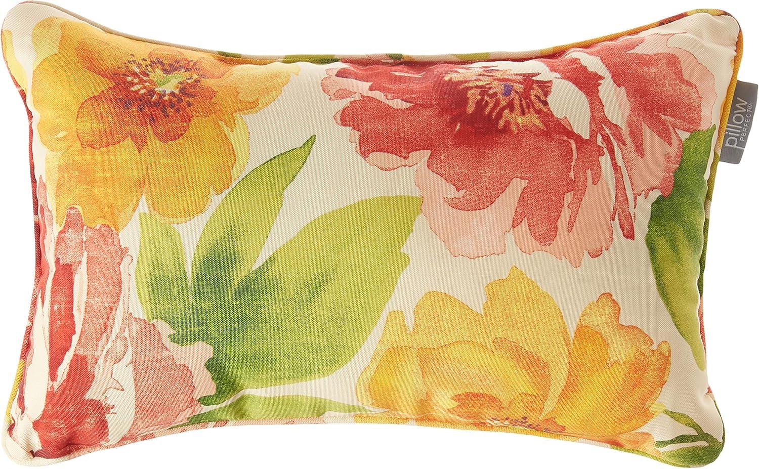 Primro Floral Indoor/Outdoor Reversible Throw Pillow (Set of 2)