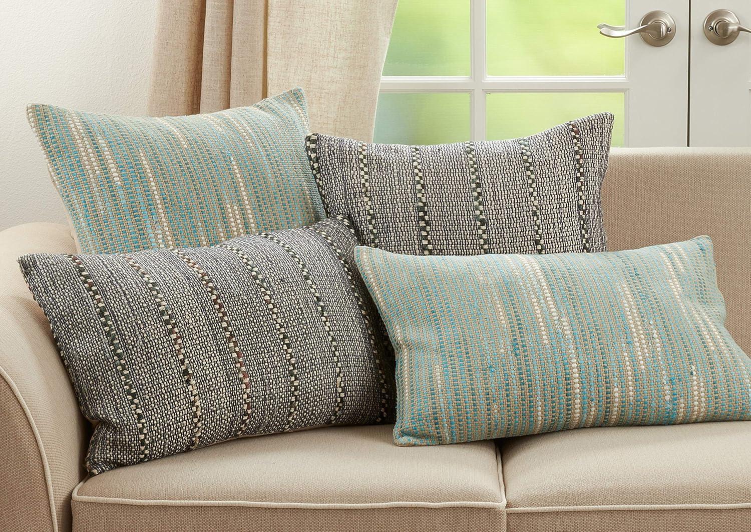 Octavia Striped Cotton Throw Pillow