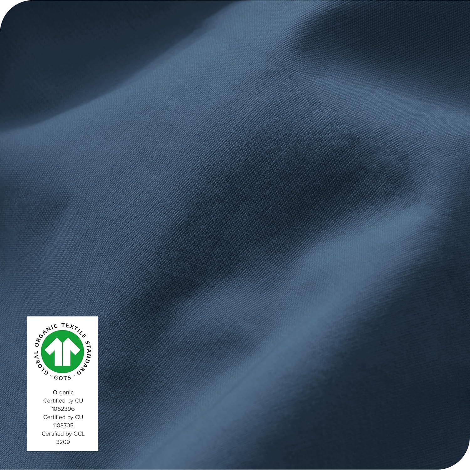 300 Thread Count Organic Cotton Percale Fitted Sheet