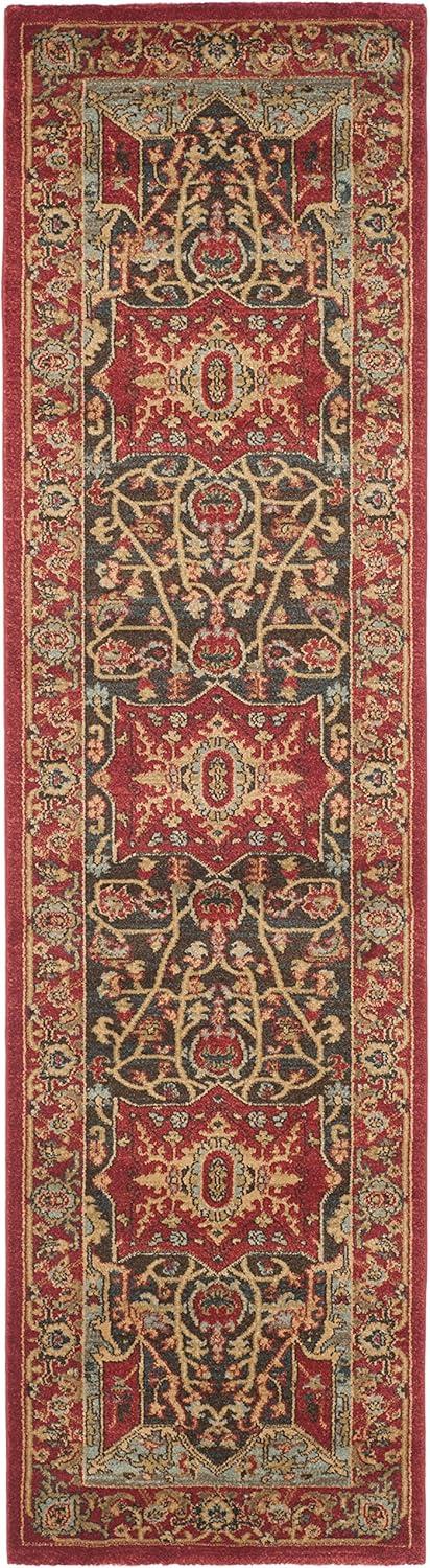 Mahal MAH625 Power Loomed Indoor Runner Rug - Red/Red - 2'2"x8' - Safavieh.