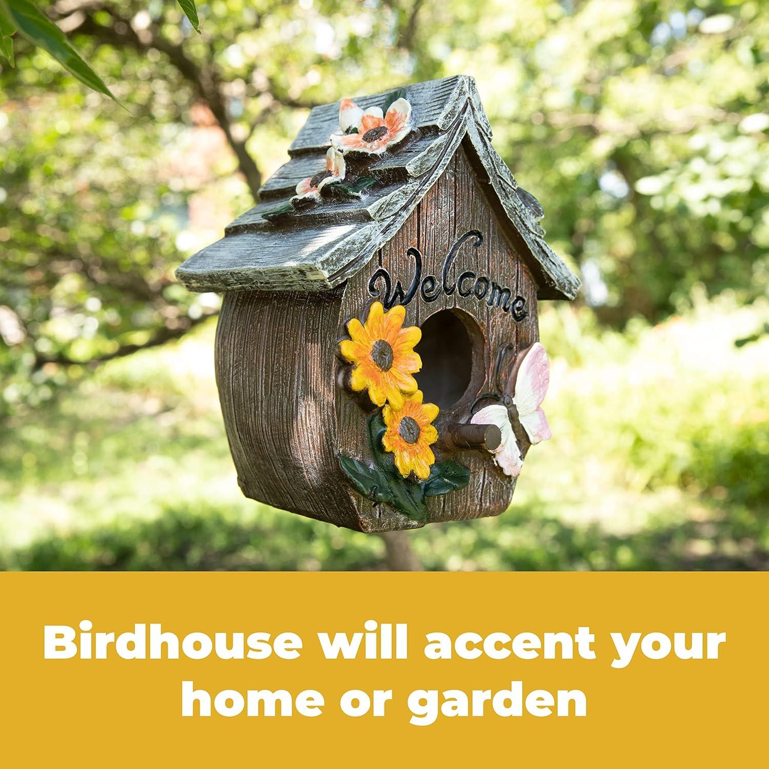 Dawhud Direct Hand-Painted Bird Houses for Outdoors Decorative Birdhouses