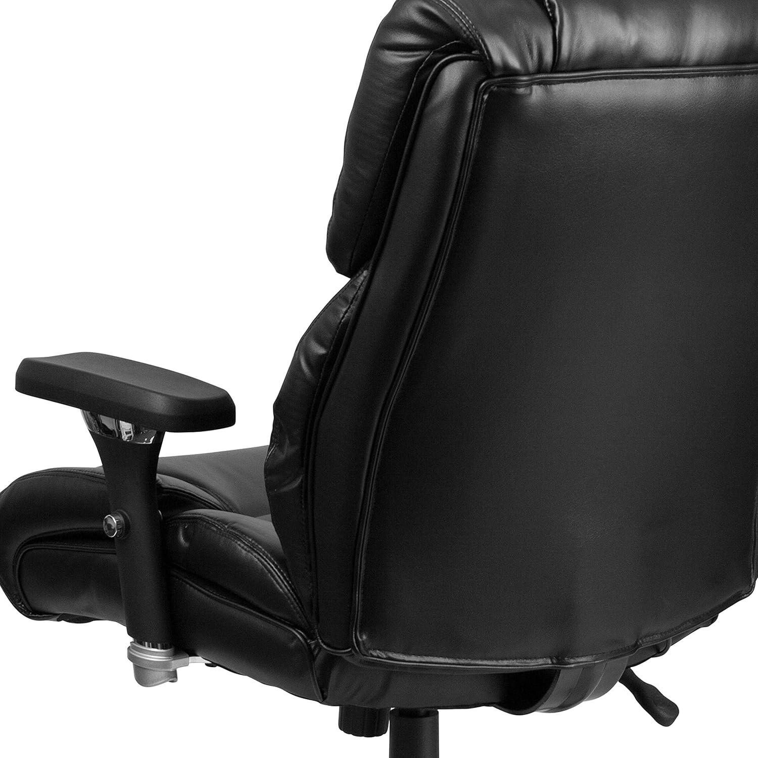 Flash Furniture HERCULES Series 24/7 Intensive Use Big & Tall 400 lb. Rated Executive Swivel Ergonomic Office Chair with Lumbar Knob and Tufted Headrest & Back