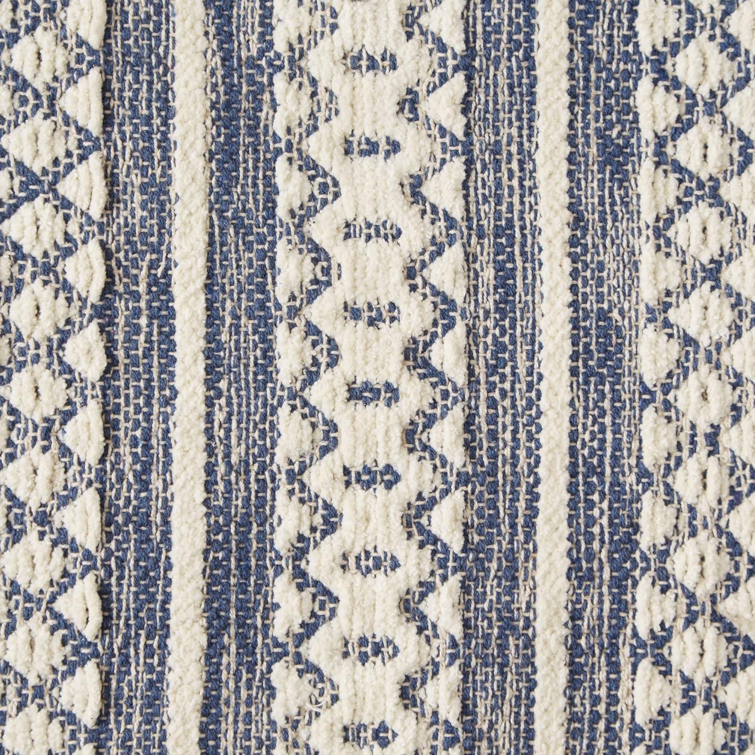 Design Imports Chenille Doodle Lines Rug - French Blue - 2 X 3 Ft
