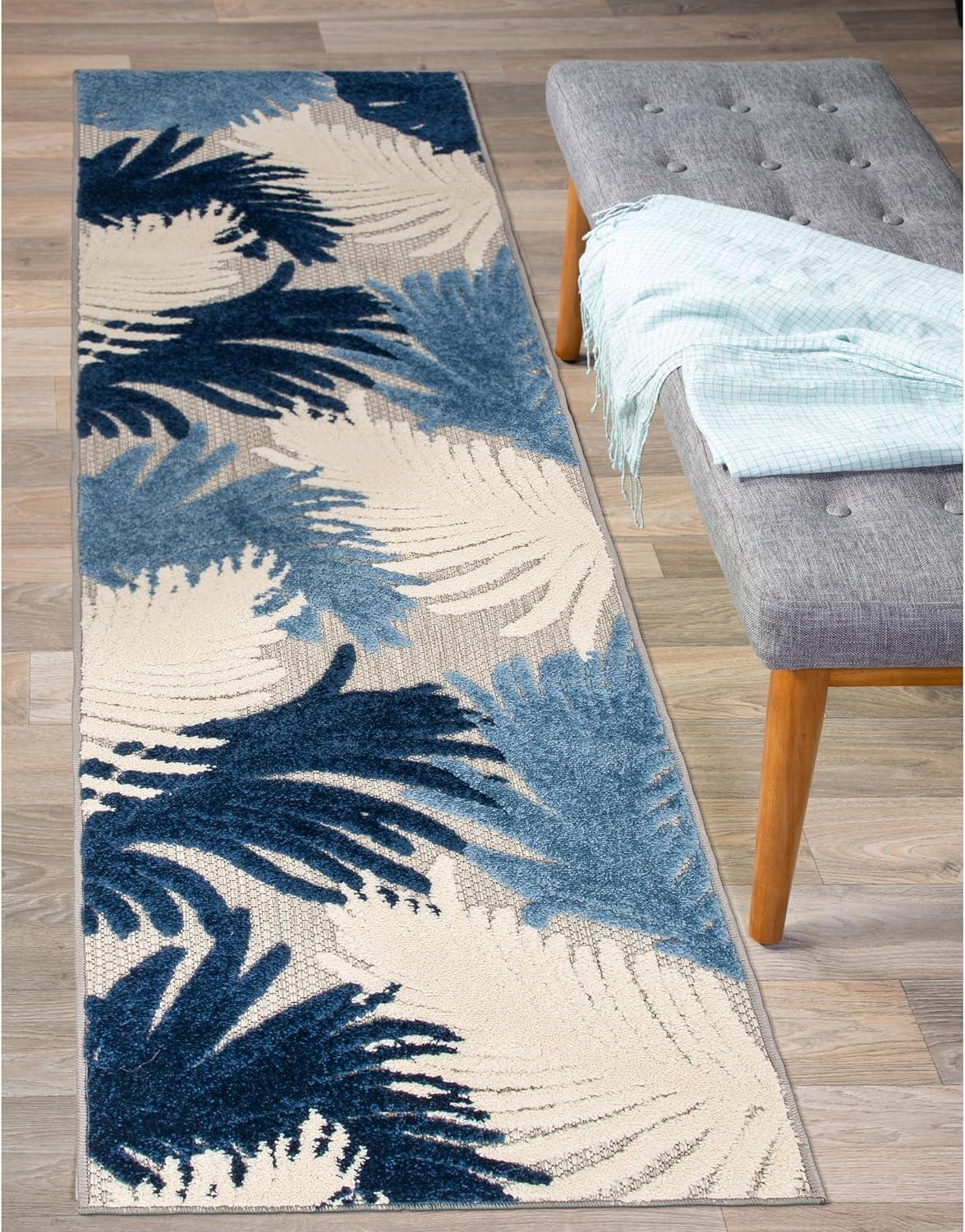 World Rug Gallery Tropical Floral Indoor/Outdoor Area Rug