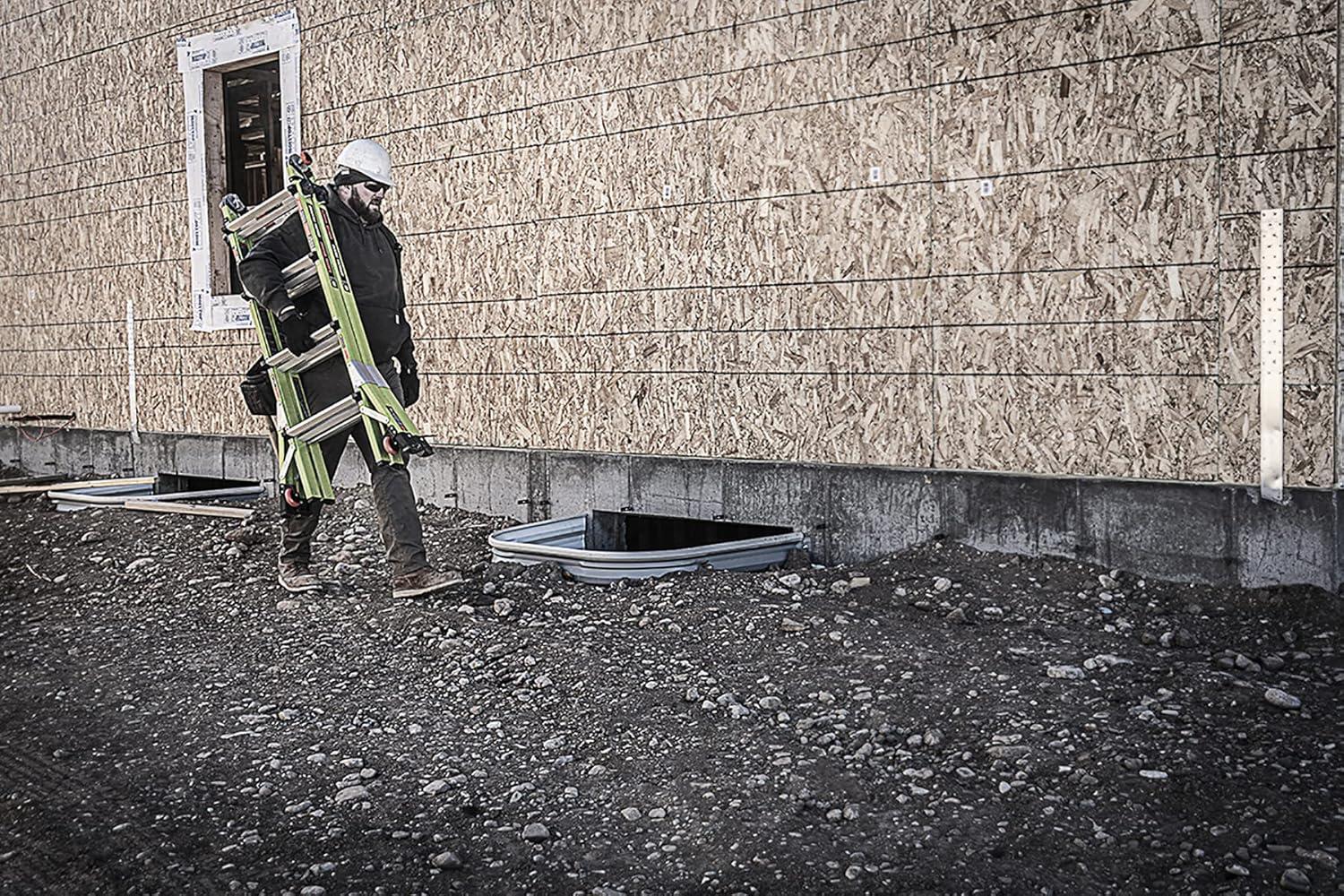 Little Giant Ladder Systems Multipurpose Dark Horse Ladder, 4 to 7 ft, Fiberglass Multi-color