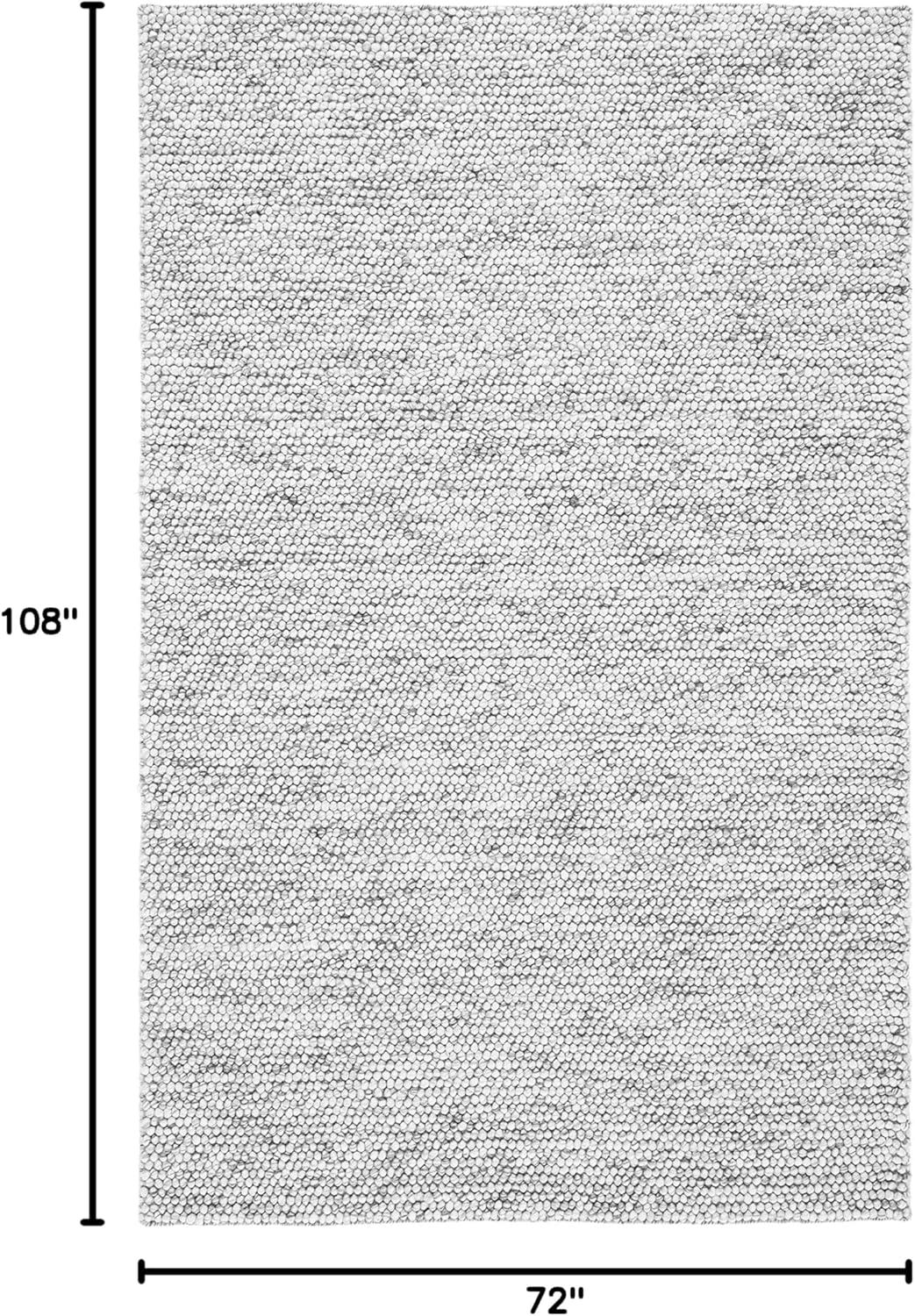 Natura NAT620 Hand Woven Area Rug - Light Grey/Ivory - 6'x9' - Safavieh.