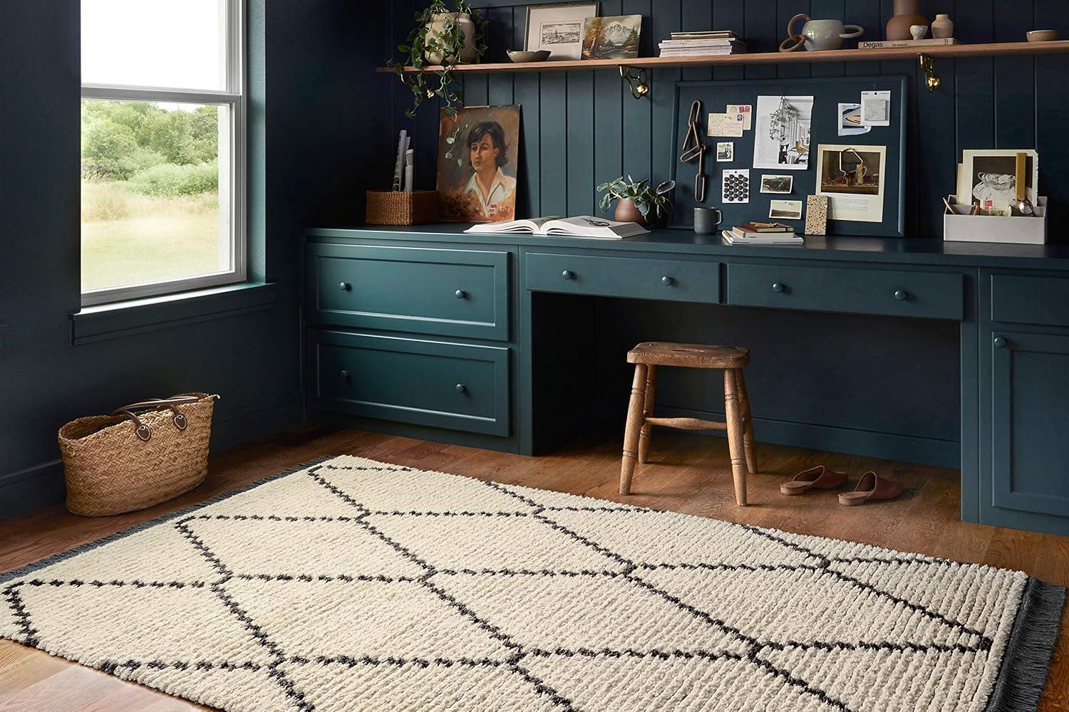 Chris Loves Julia x Loloi Chris Loves Julia x Loloi Alice Geometric Cream/Charcoal Rug