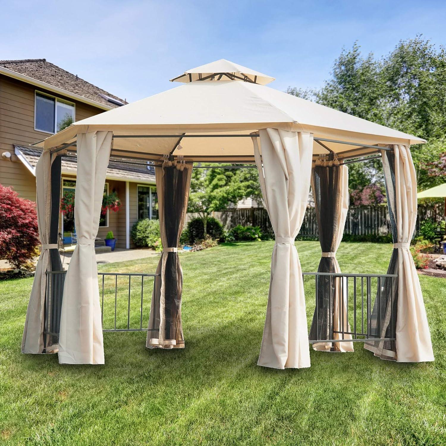 Hexagon Gazebo Replacement Canopy Top ONLY