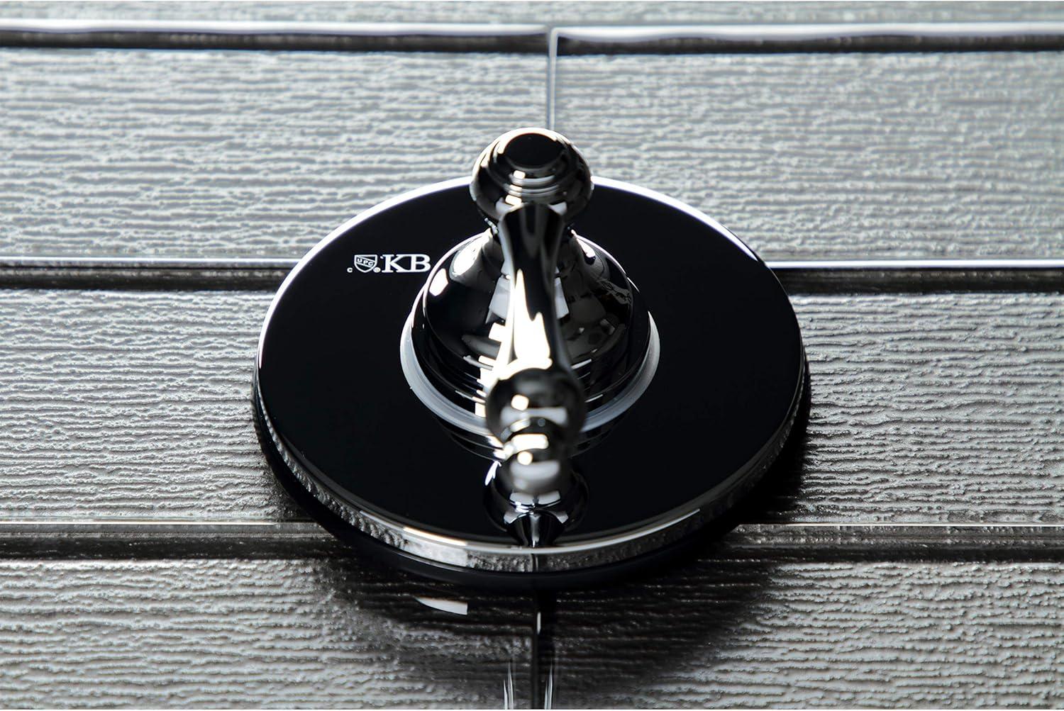 Kingston Brass Kingston Brass Single-Handle Wall Mount Three-Way Diverter Valve with Trim Kit KS3031AL