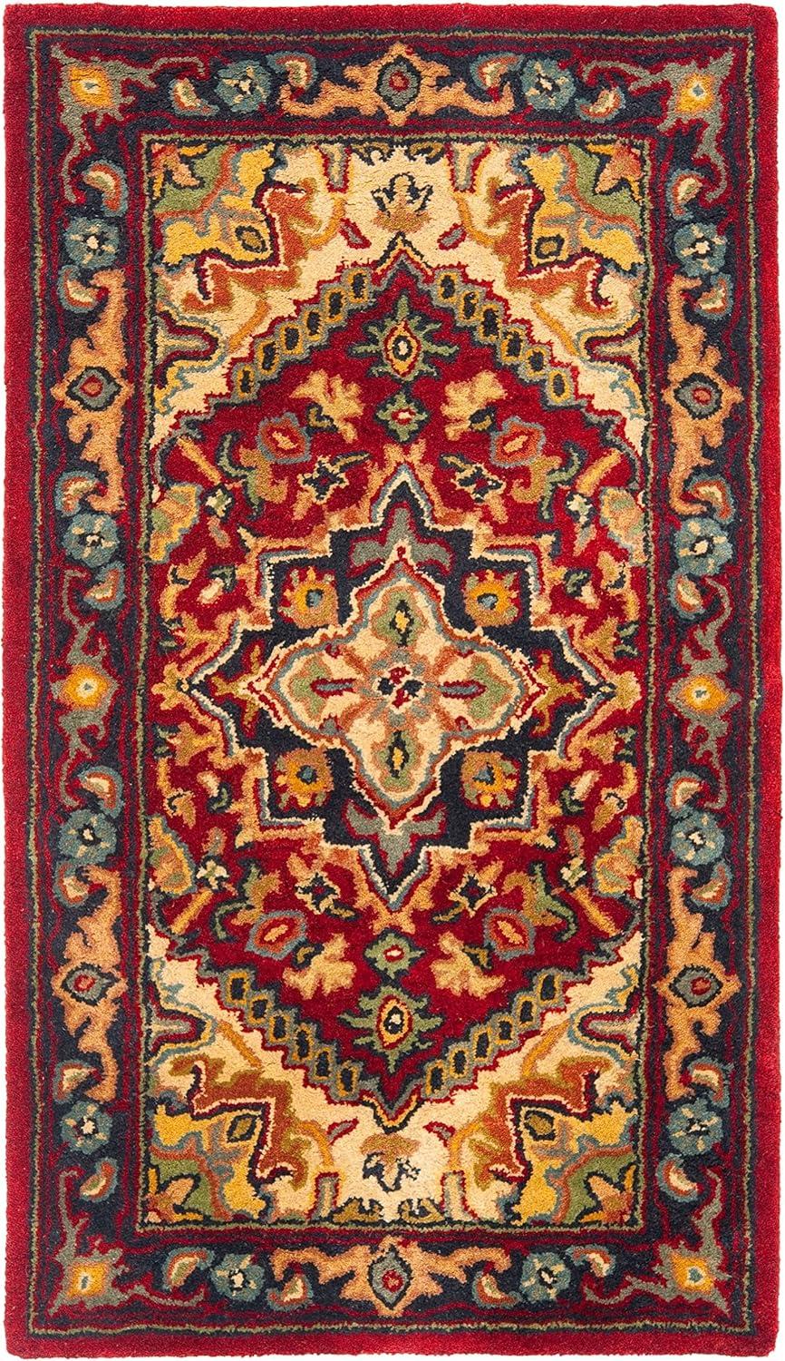 Heritage HG625 Handmade Accent Rug - 2'x3' - Red - Safavieh