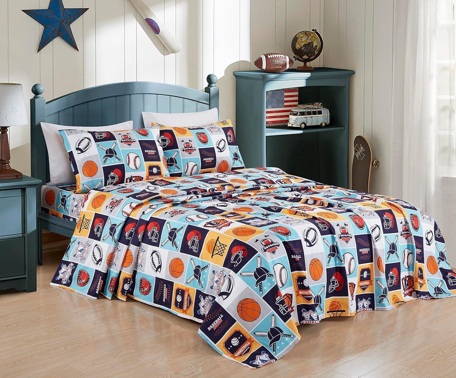 Chezmoi Collection Microfiber Sports Sheet Set