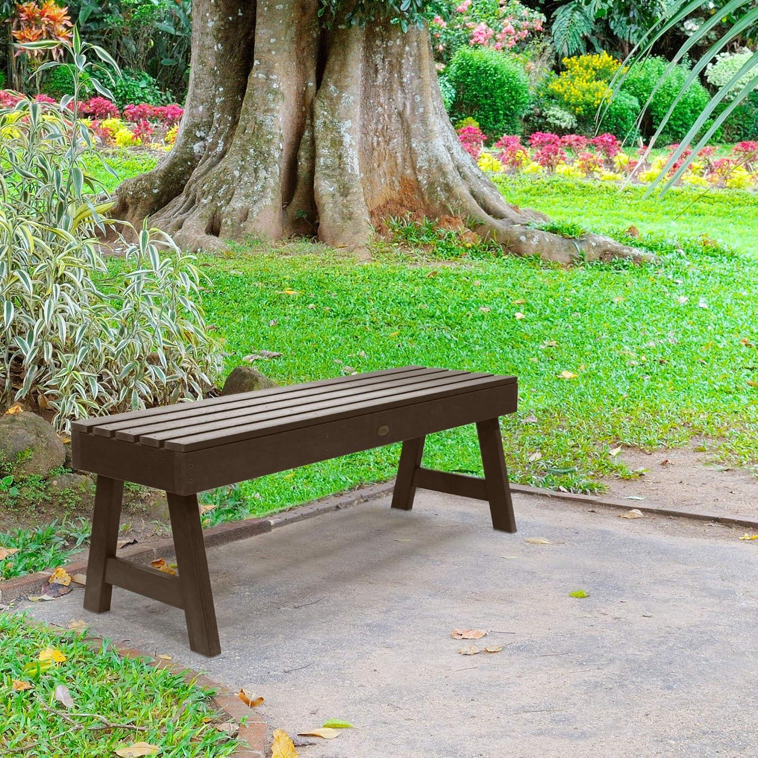 Weatherly Eco-Friendly Backless Bench in Weathered Acorn - 4ft