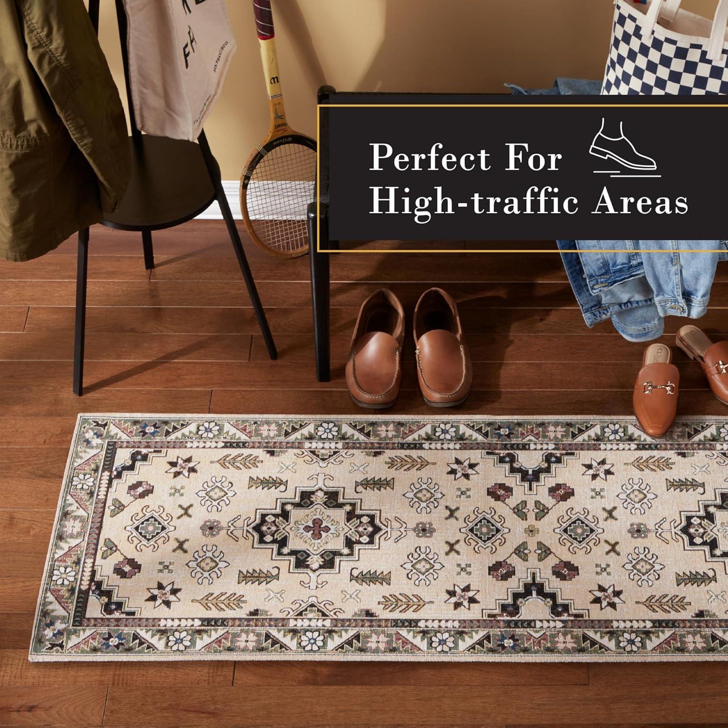 Town & Country Living TOWN & COUNTRY LUXE Livie Everwash Non-Slip Backing Kitchen Mat