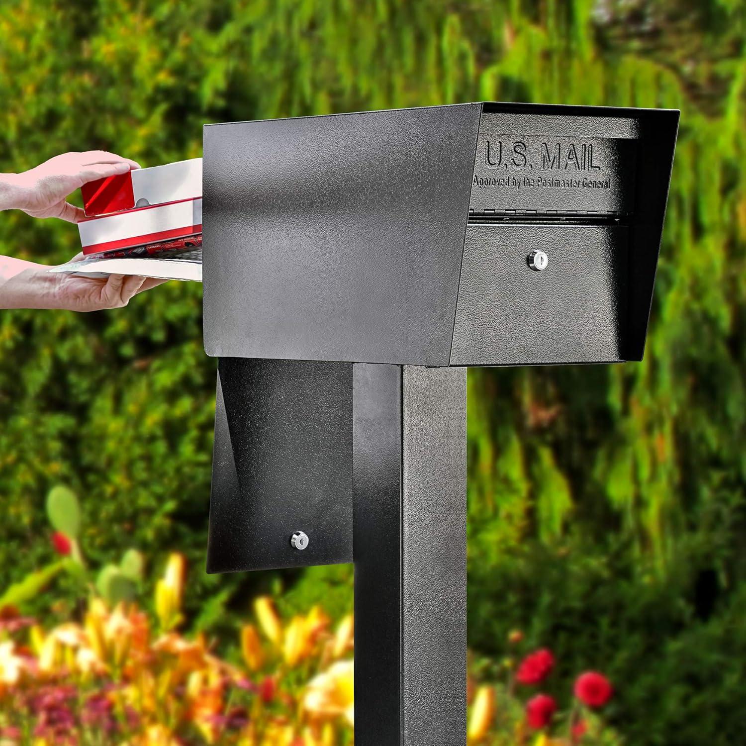 Street Safe Latitude Front & Rear Access Locking Post Mounted Mailbox