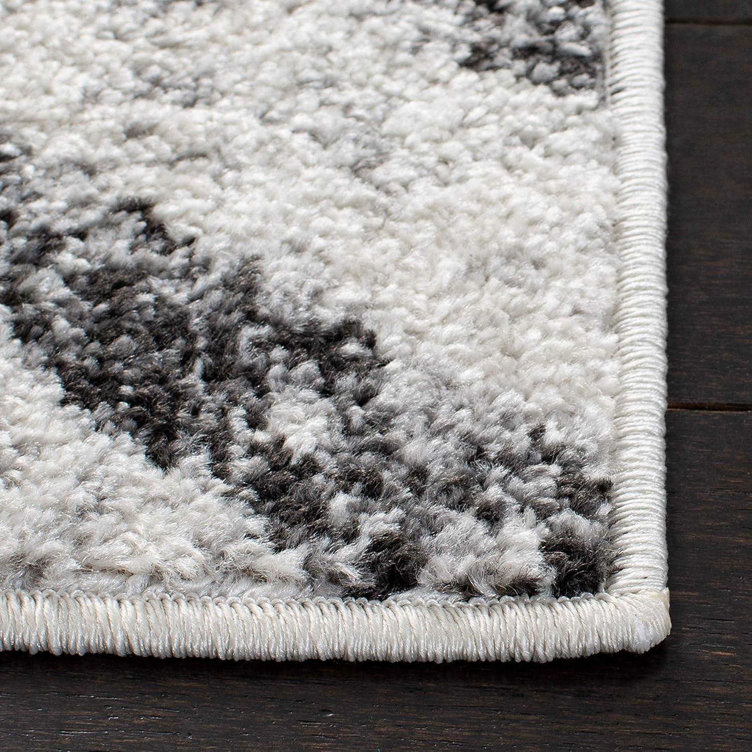 Adirondack ADR253 Machine Made Indoor Area Rug - Ivory/Grey - 5'-1"x7'-6" - Safavieh
