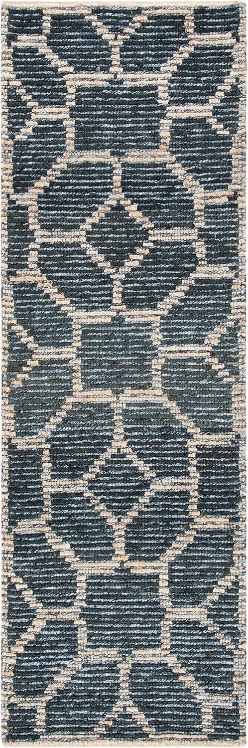 Natural Fiber NF218 Hand Woven Runner Rug - Beige/Charcoal - 2'3"x7' - Safavieh.