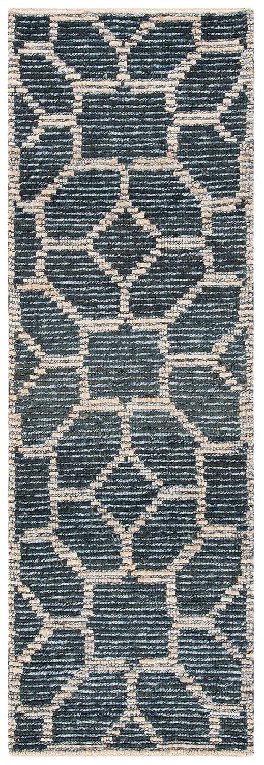 Natural Fiber NF218 Hand Woven Runner Rug - Beige/Charcoal - 2'3"x7' - Safavieh.