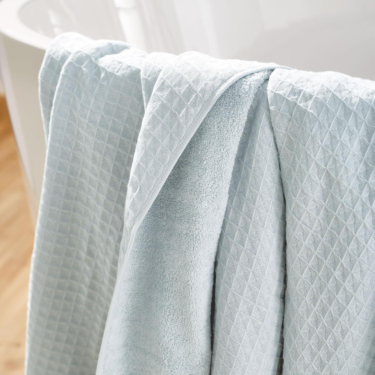Waffle Twist 100% Cotton Bath Towel