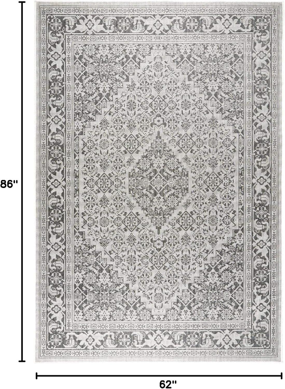 Persian Persian Inspired Blue/Gray Area Rug