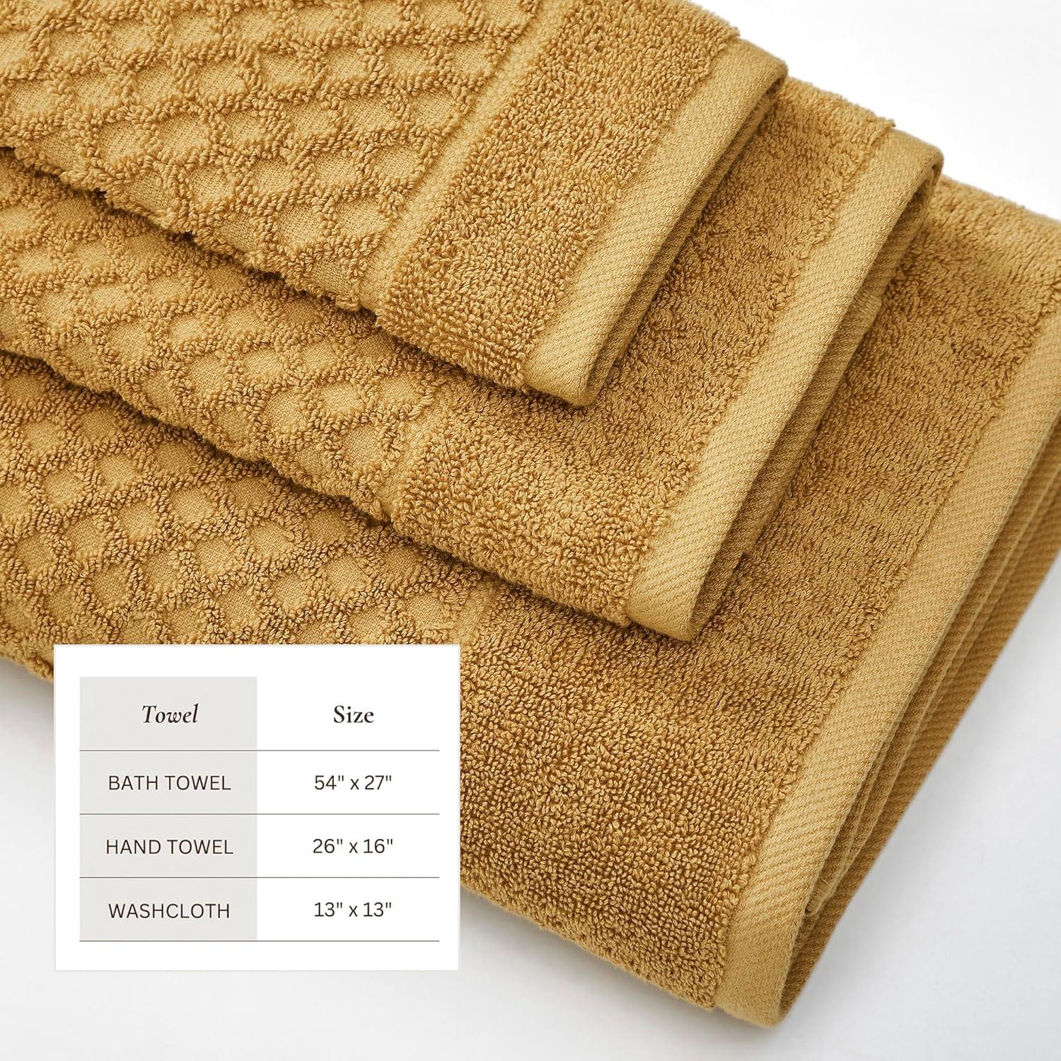 FreshFolds Ultra-Soft & Absorbent 100% Cotton Towel Set