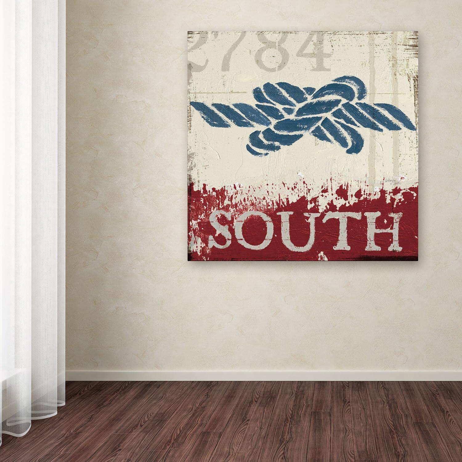 Trademark Fine Art 'Nautical II' by Wellington Studio Graphic Art on Wrapped Canvas