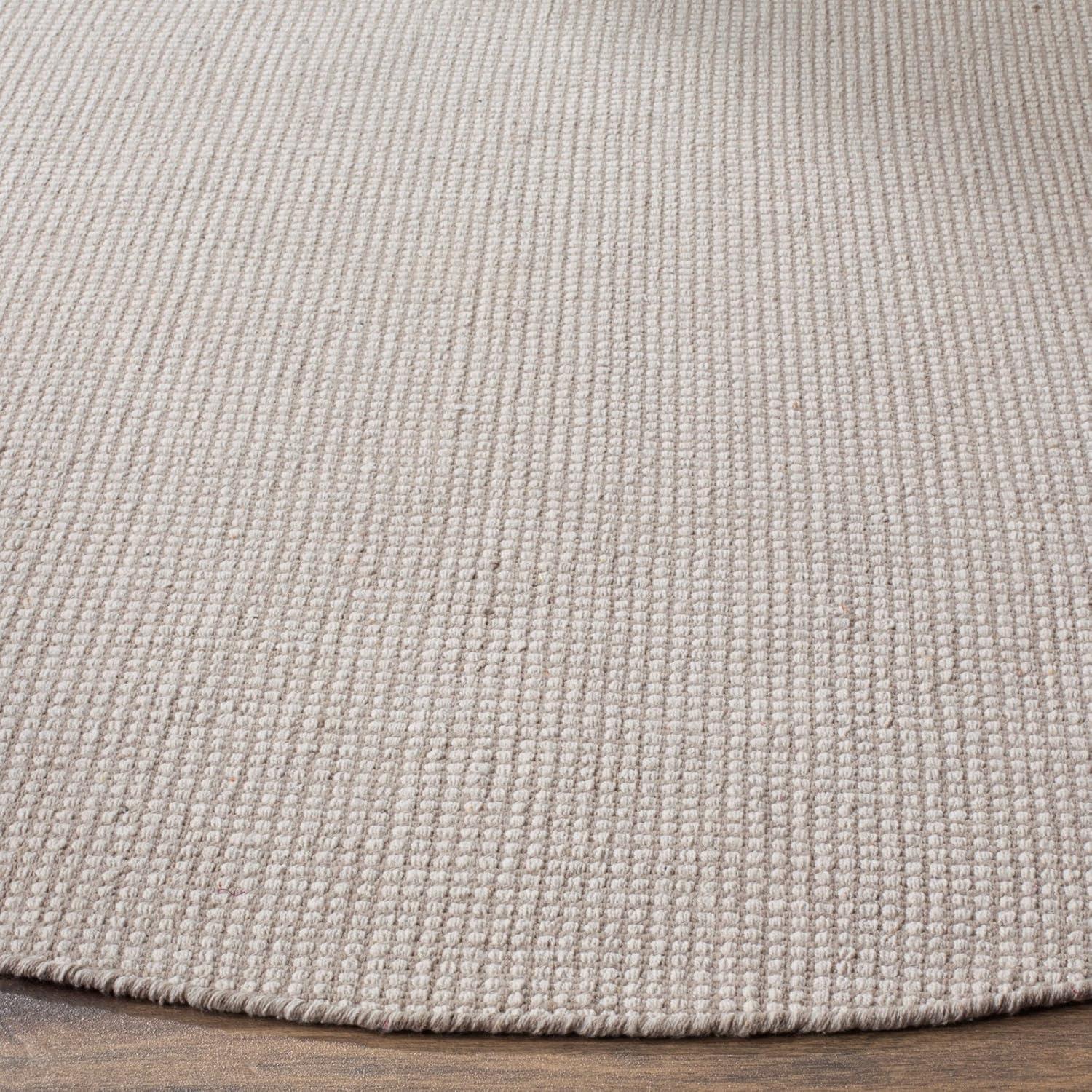 Montauk MTK345 Hand Woven Indoor Area Rug - Ivory/Black - 6'x6' - Safavieh
