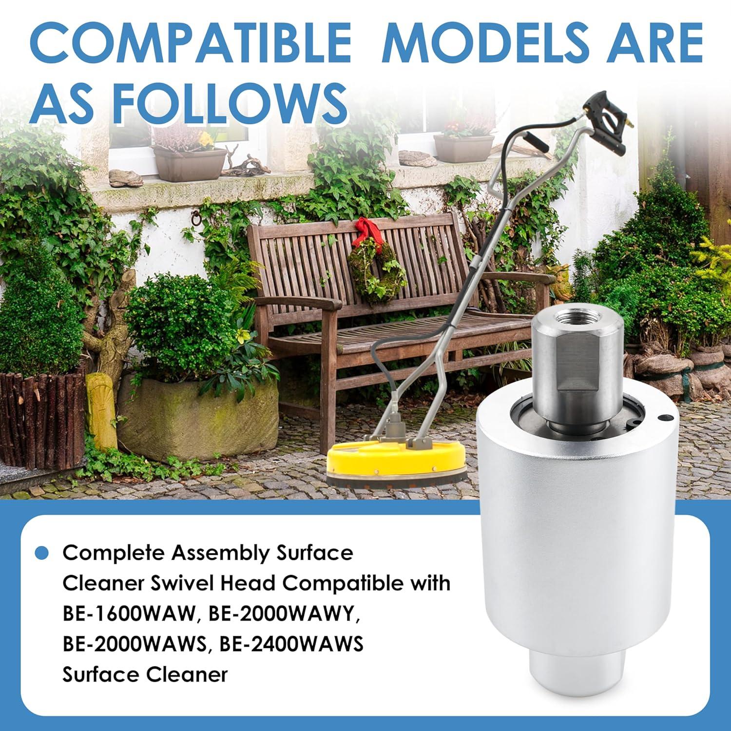 Ultimate Washer Complete Assembly Surface Cleaner Rotating Swivel Head for BE-1600WAW, BE-2000WAWY, BE-2000WAWS, BE-2400WAWS Surface Cleaner