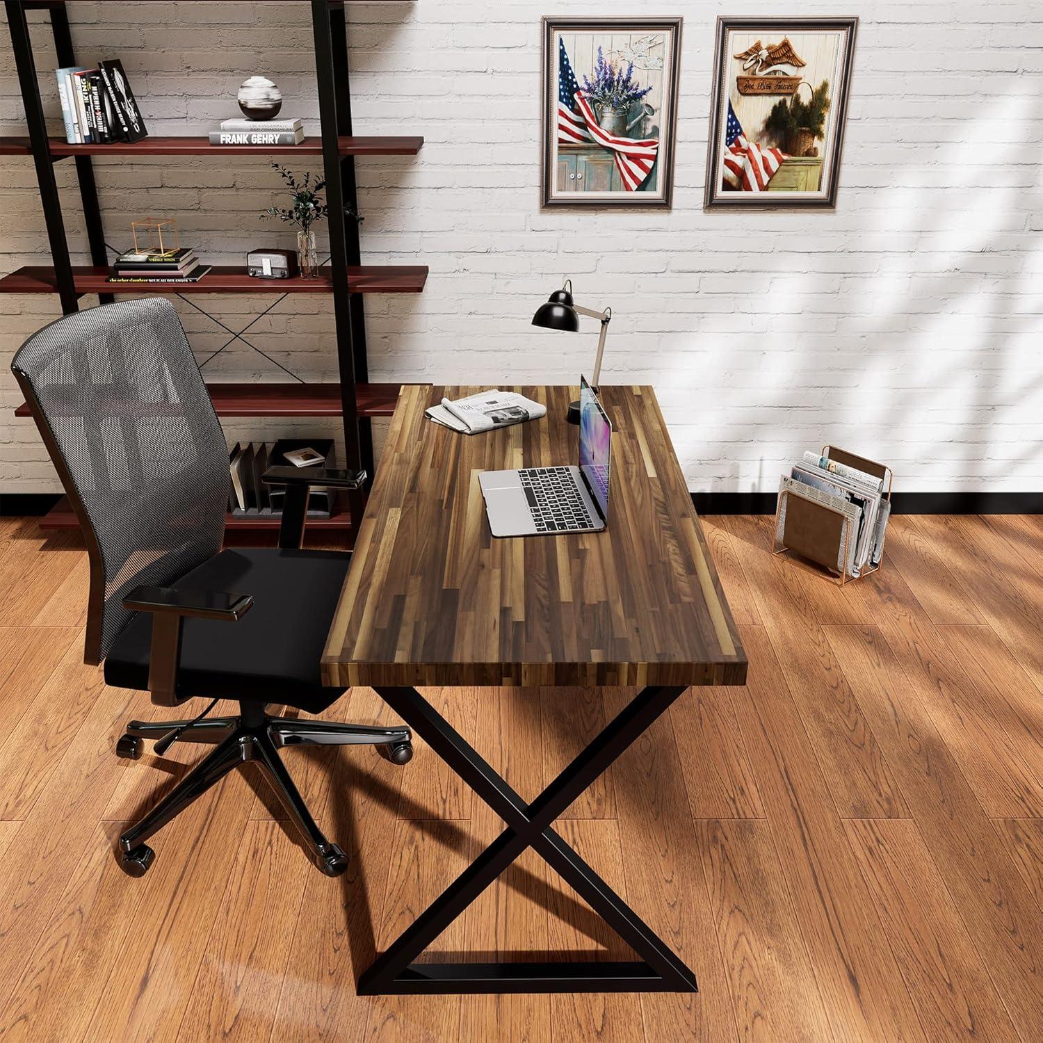 CONSDAN CONSDAN Butcher Block Counter Top, Solid Walnut Hardwood Countertop, Prefinished with Food-Safe Oil