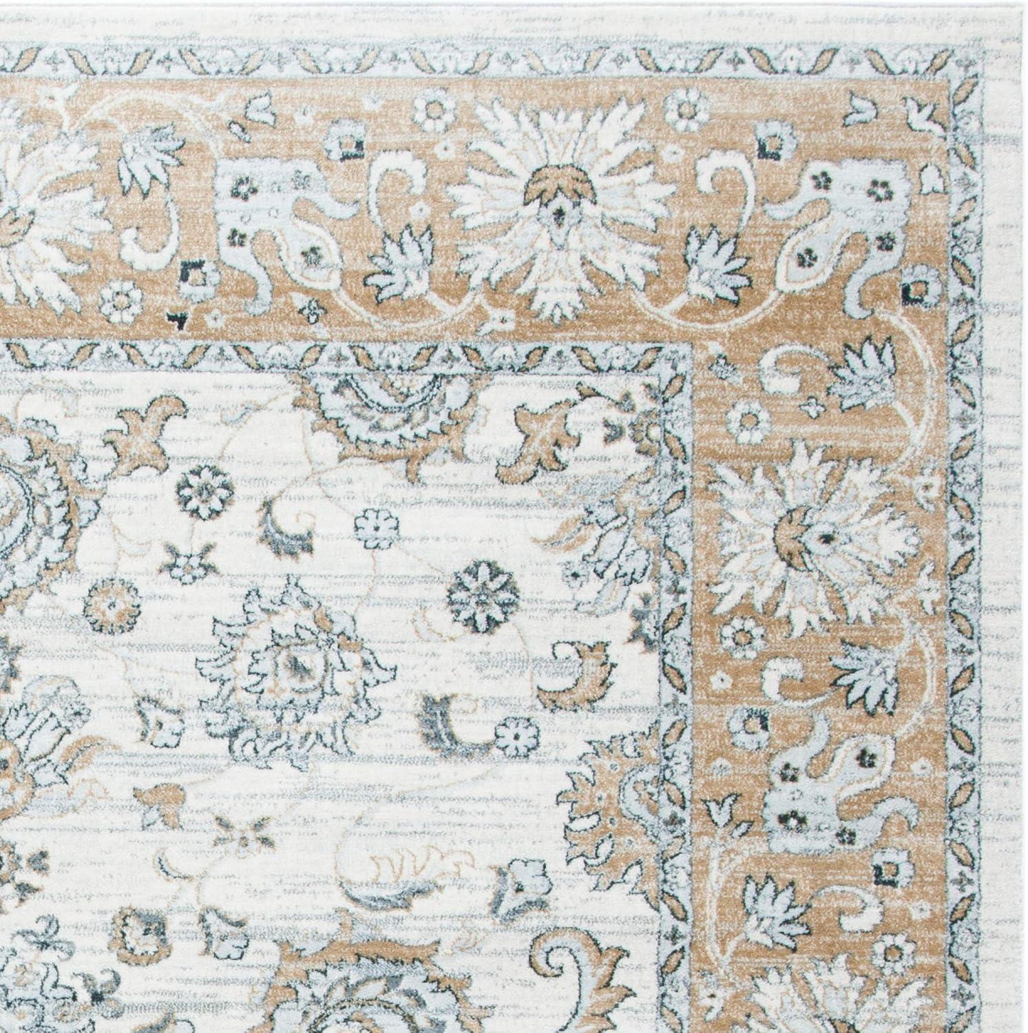 Isabella ISA940 Power Loomed Area Rug - Cream/Beige - 6'7"x6'7" - Safavieh.