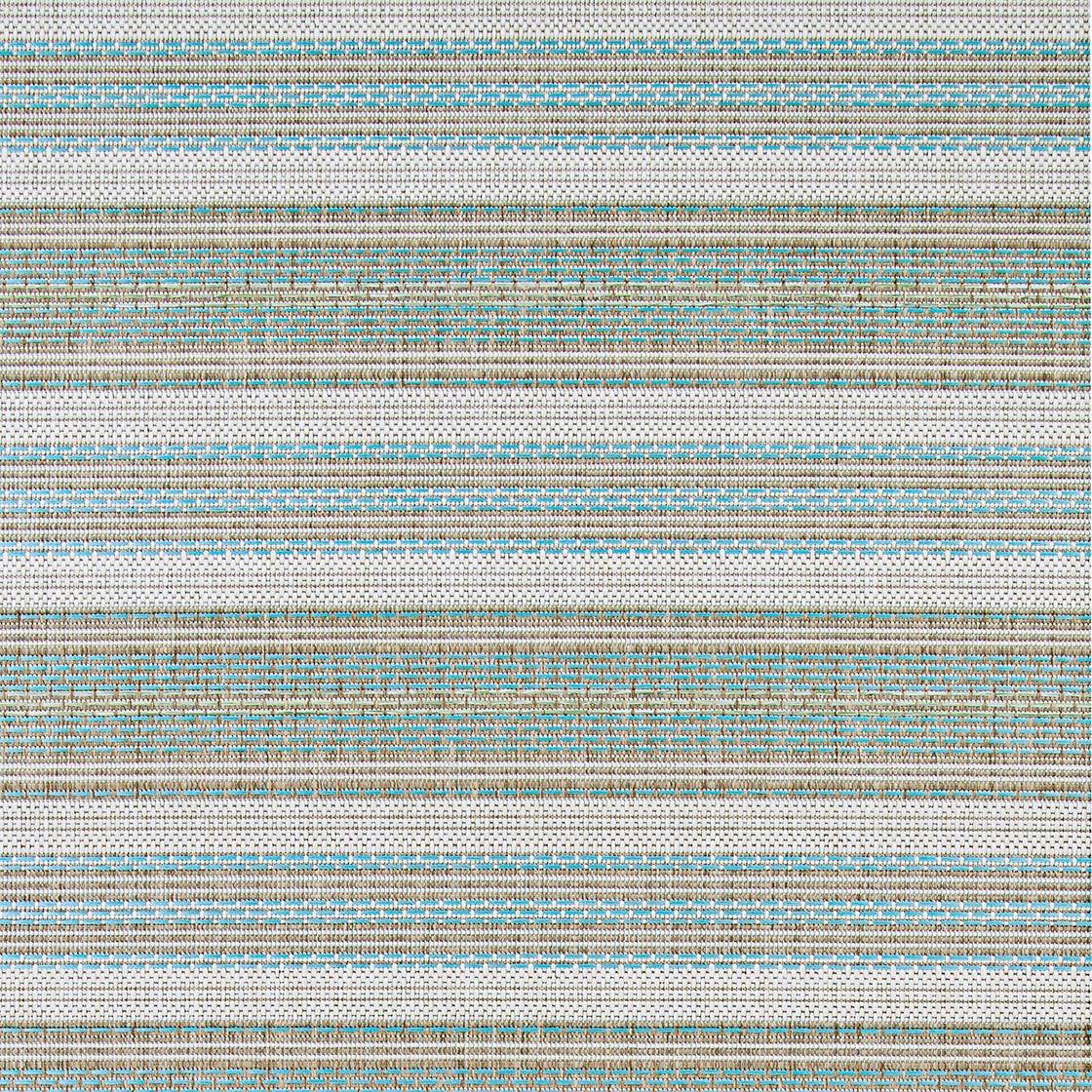 Couristan Monaco Marbella Indoor / Outdoor Area Rug, Blue Mist-Ivory, 5'3" x 7'6"