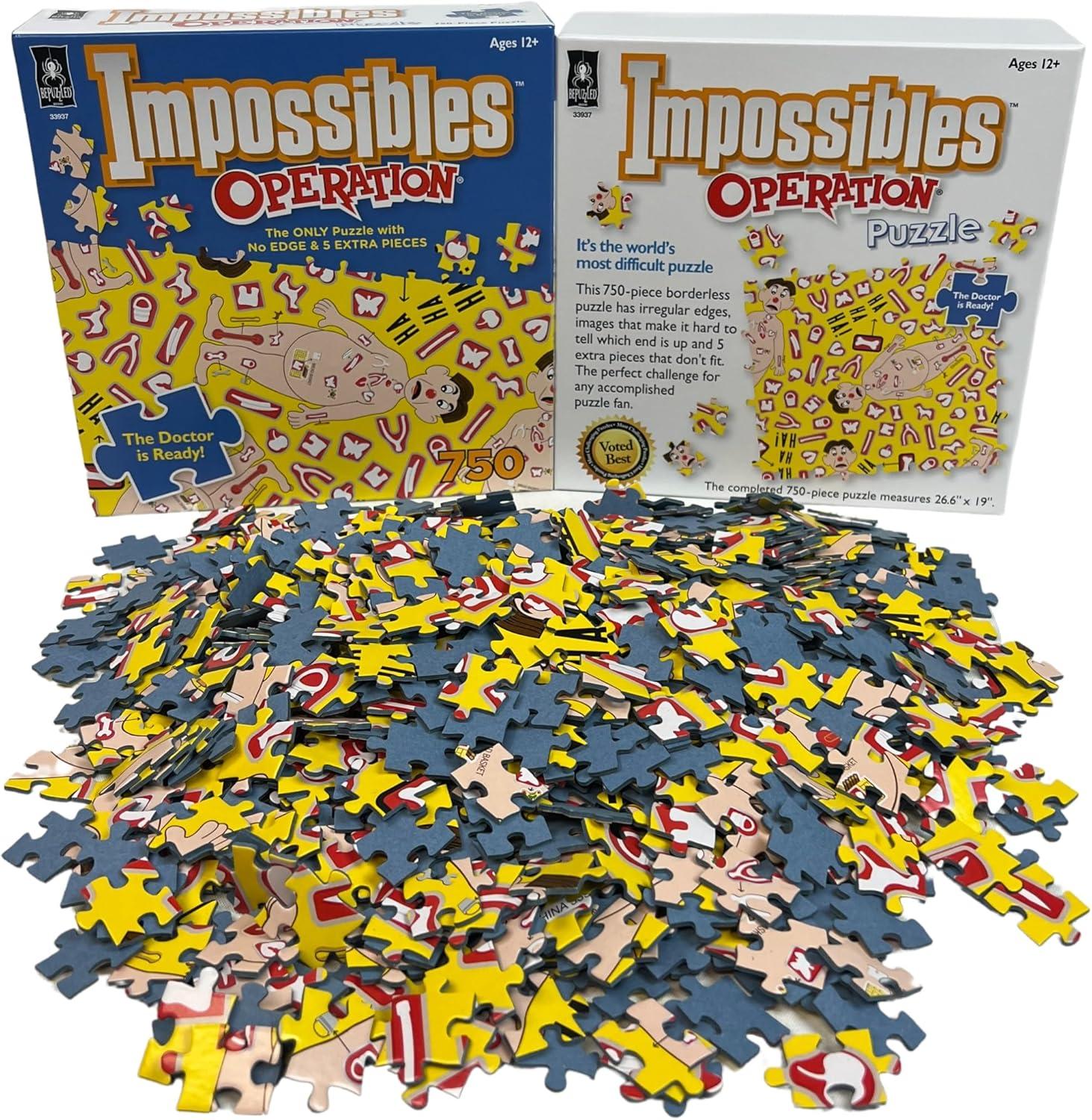 BePuzzled Impossibles Puzzle - Hasbro Operation: 750 Pcs