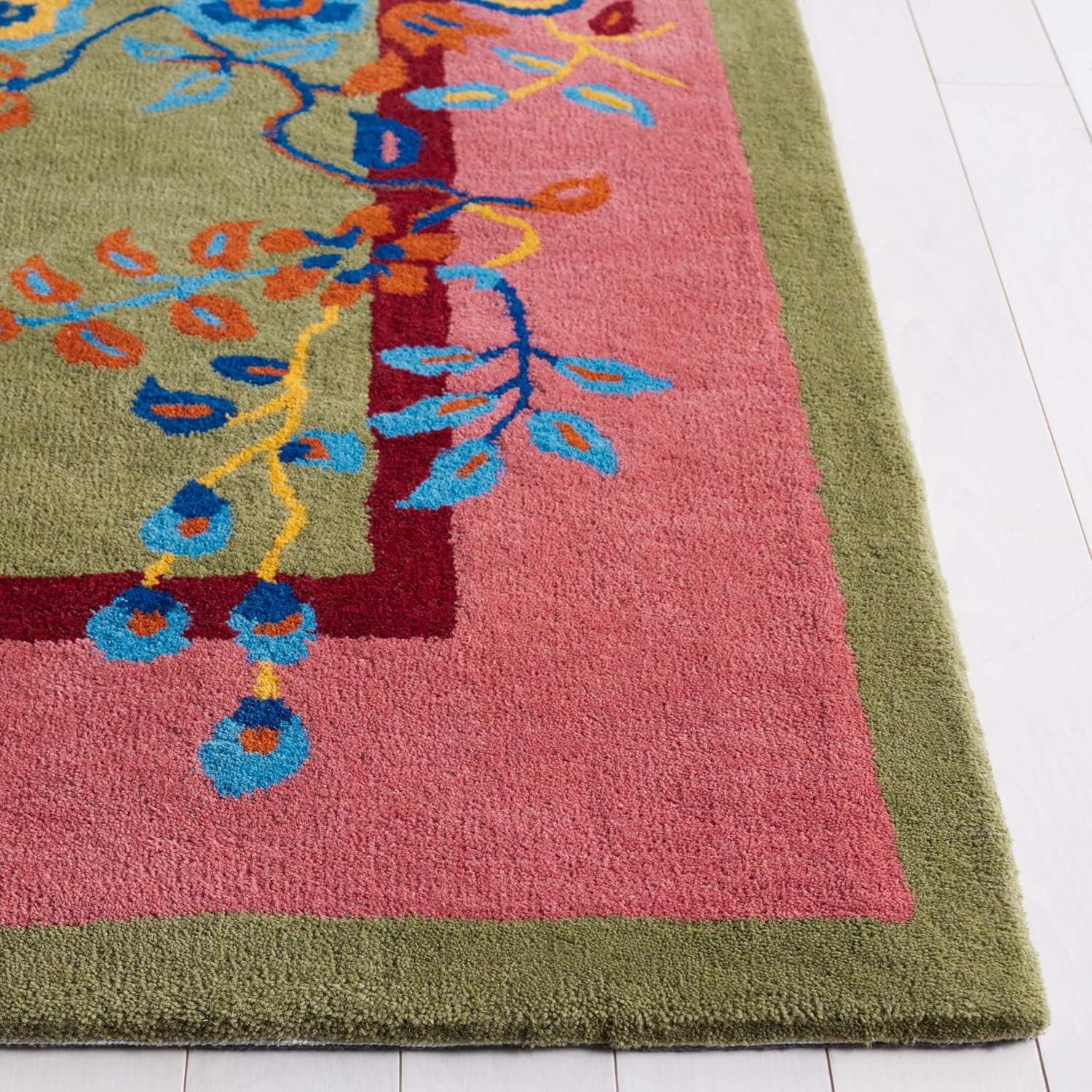 SAFAVIEH Metro Louise Floral Area Rug, Purple/Green, 3' x 5'