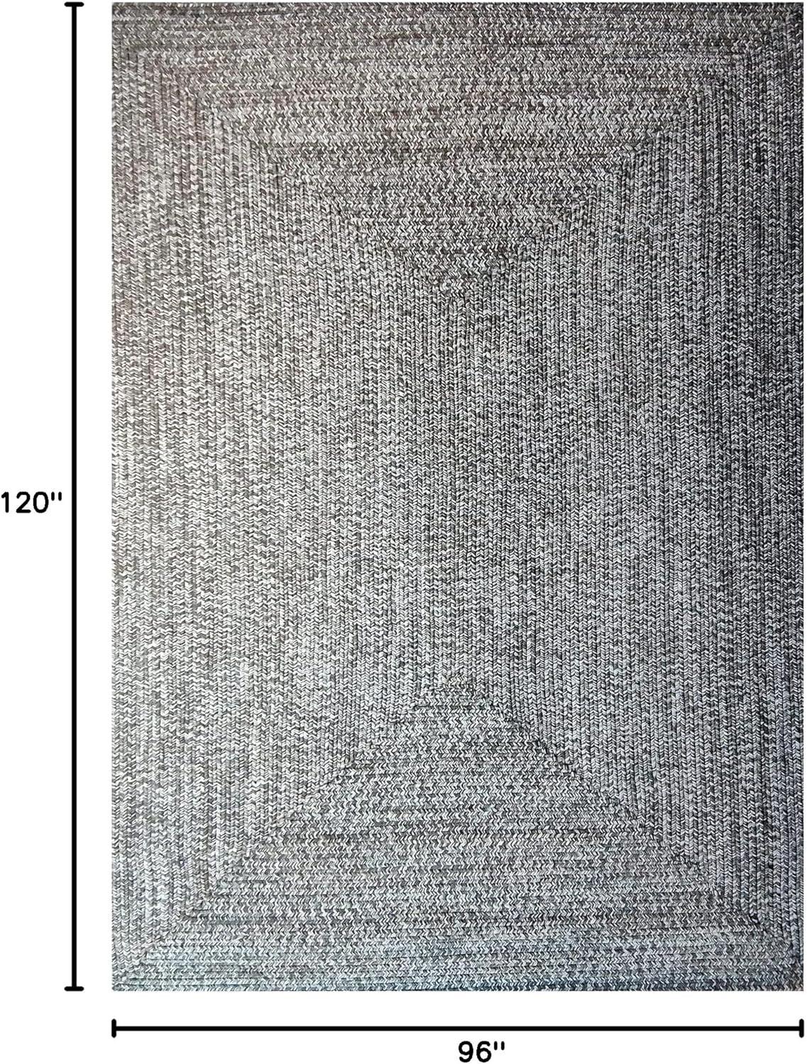 Ulmer Braided Reversible Two-Tone Indoor Outdoor Runner or Area Rug