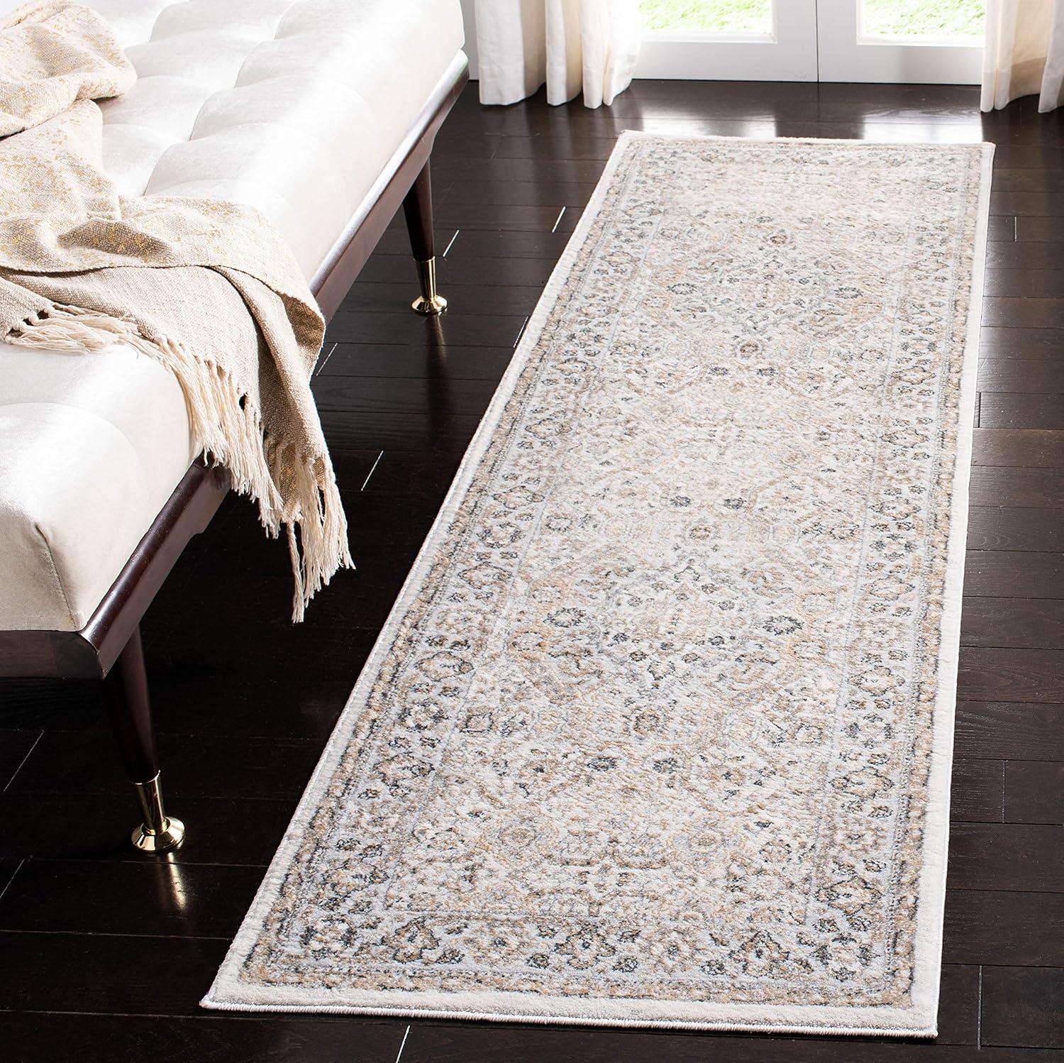 Isabella ISA916 Power Loomed Runner Rug - Cream/Beige - 2'2"x8' - Safavieh
