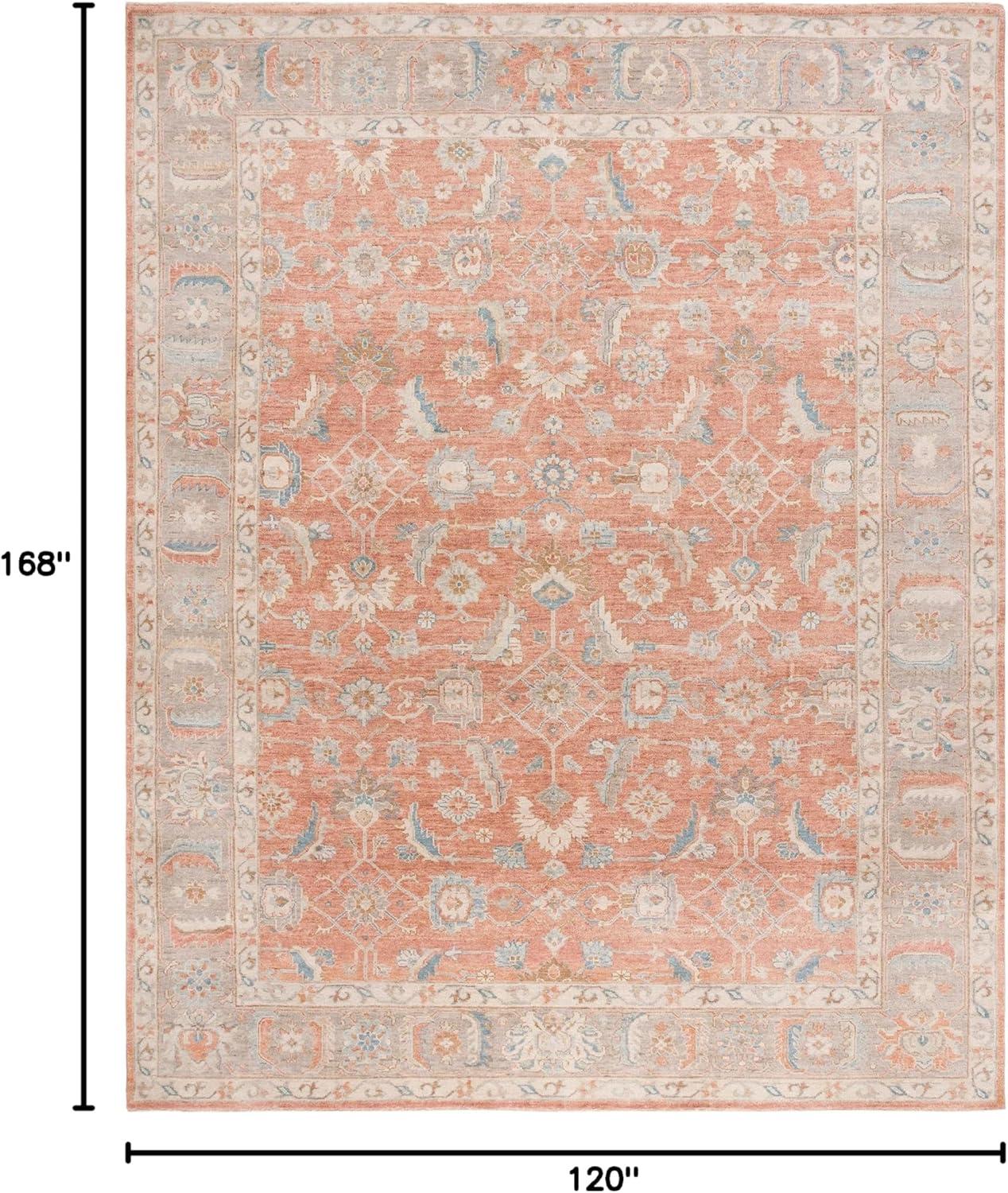 Oushak Hand Knotted 80% Wool, 20% Cotton Oriental Rug