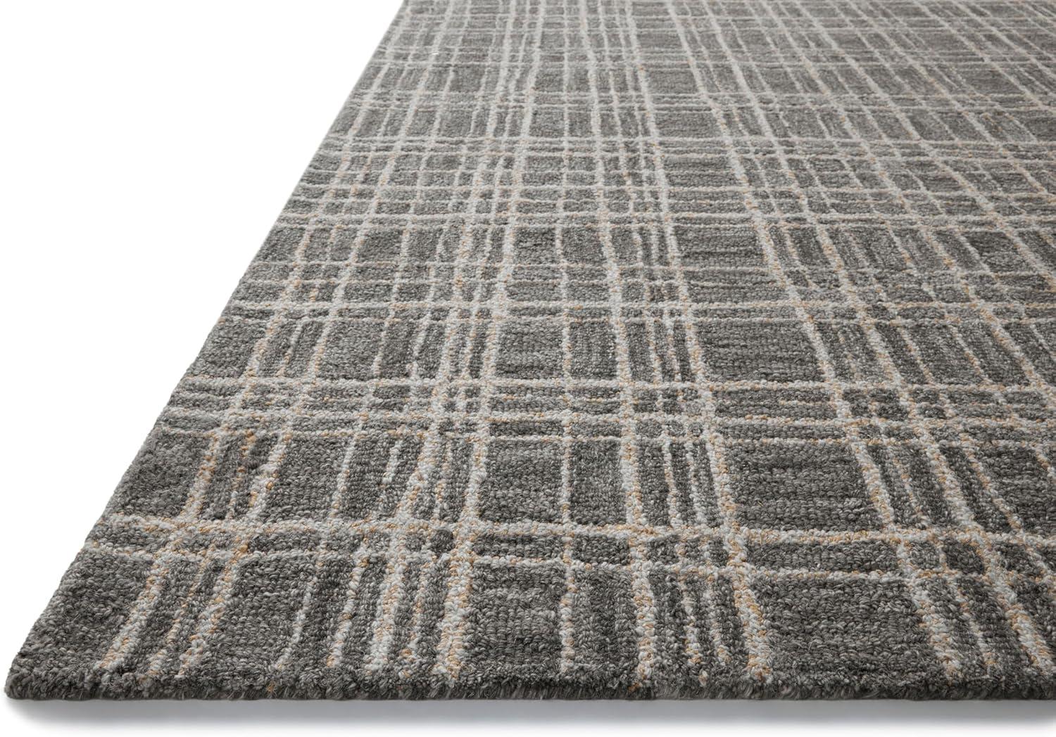 Graphite and Pebble Hand-Tufted Wool Rectangular Rug 3'-6" x 5'-6"