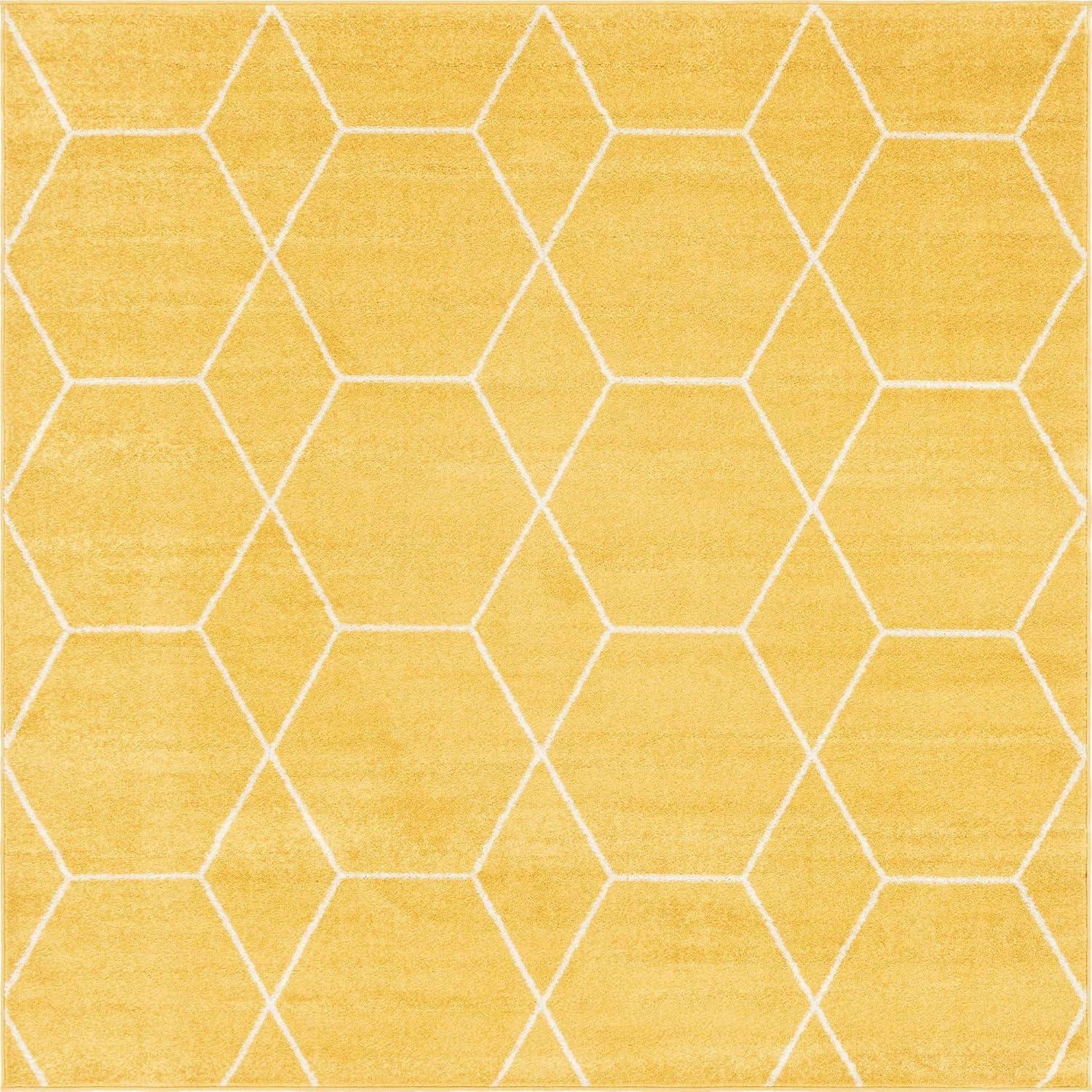 Unique Loom Trellis Frieze Geometric Trellis Indoor Woven Area Rug