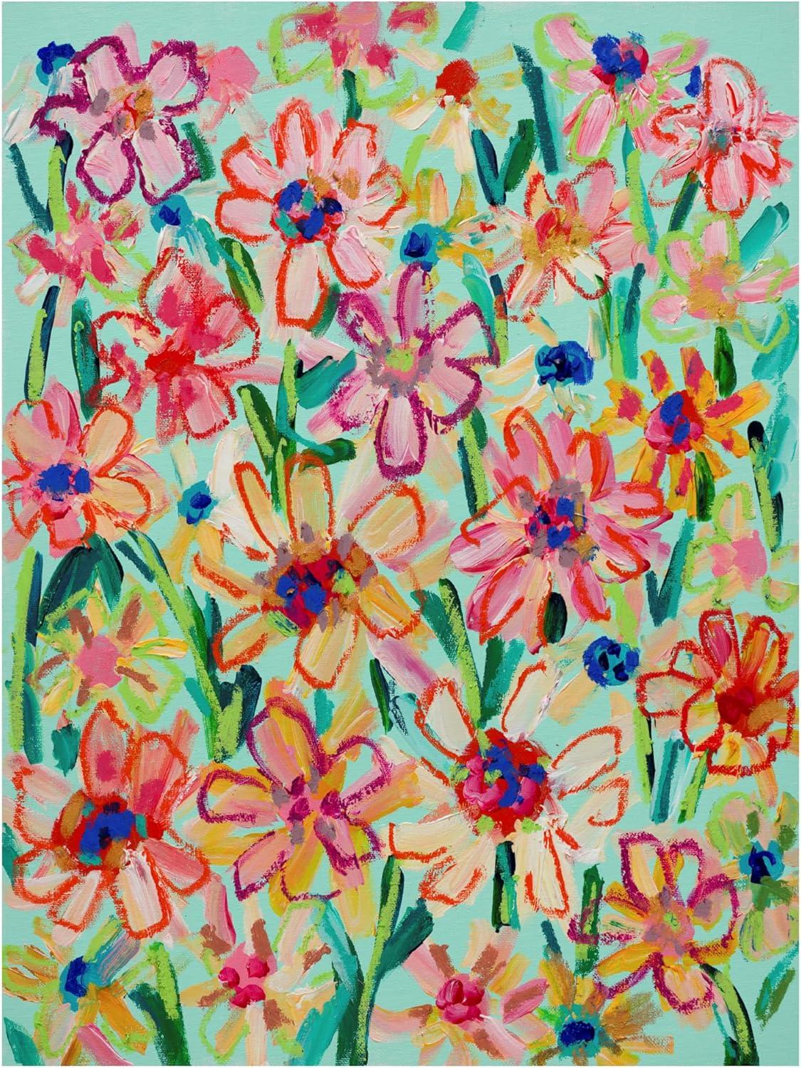 Trademark Fine Art - Carrie Schmitt Daisy Days Canvas Art - 14 x 19