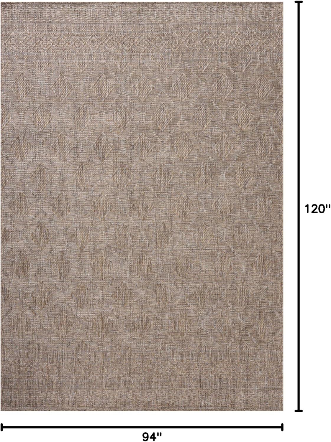 Topanga II Indoor / Outdoor Rug by Amber Lewis x Loloi - Natural and Mist / 7'10" x 10'