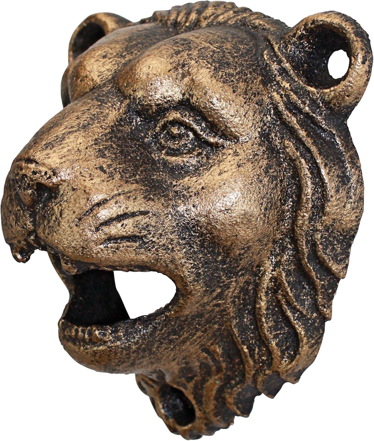 Design Toscano Growling Lion Cast Iron Bottle Opener