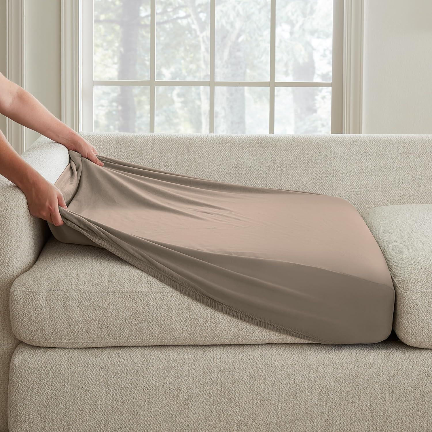 Sure Fit Box Cushion Sofa Slipcover