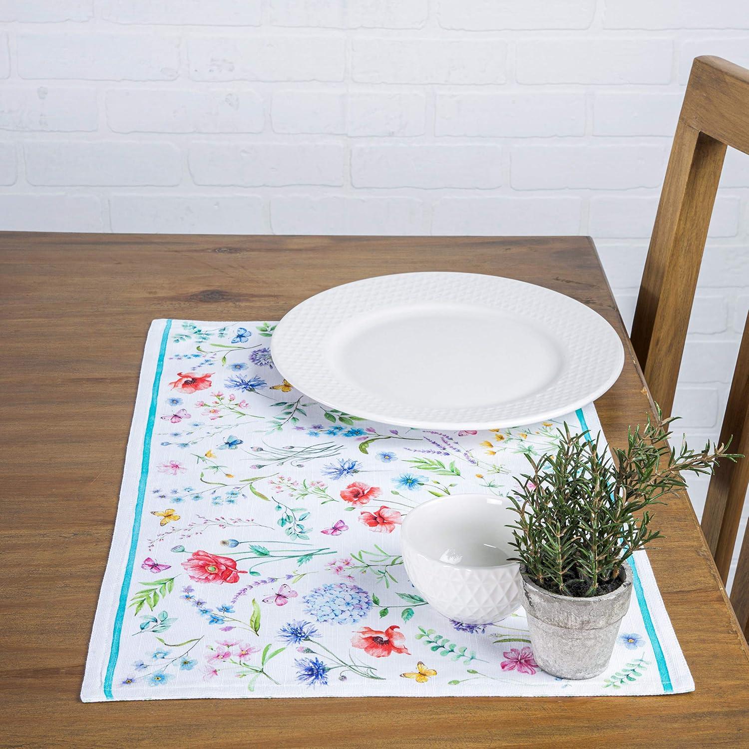 Floral Spring Cotton Placemats Set of 4