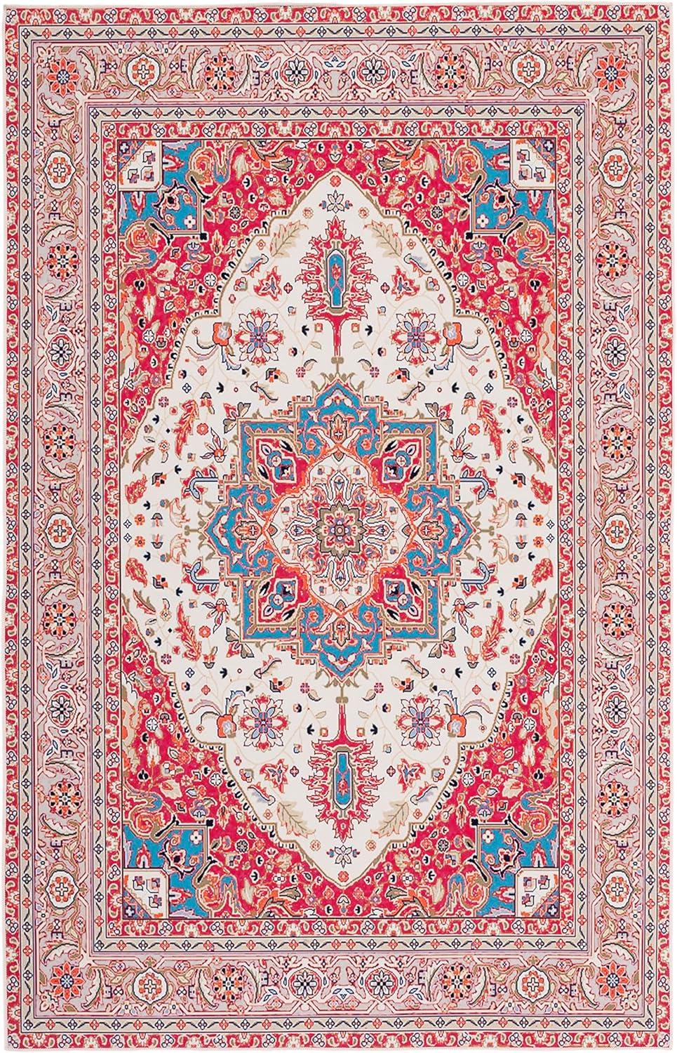 Bungalow Rose Tucson Performance Machine Washable Oriental Rug