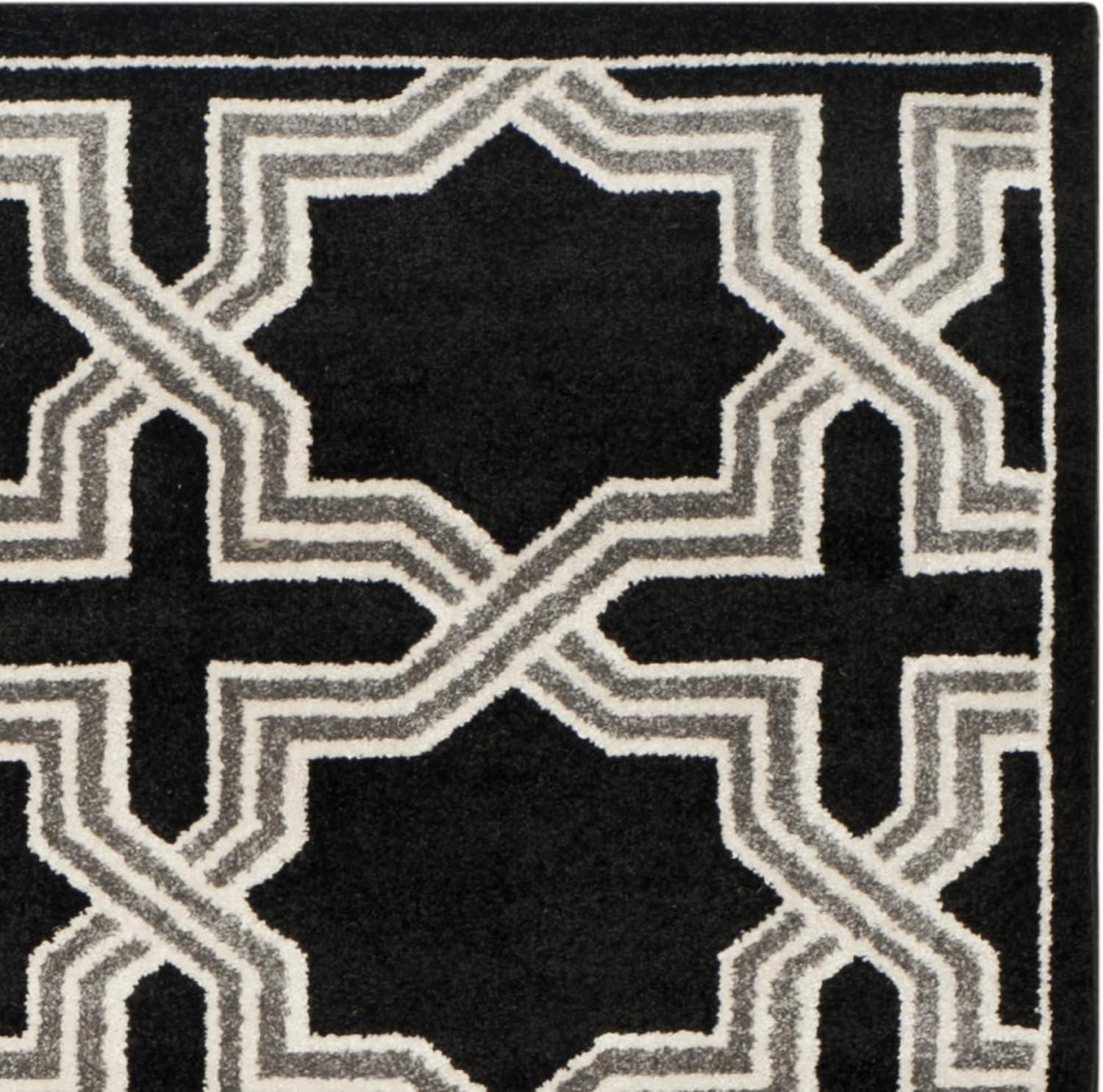Amherst AMT418 Power Loomed Area Rug - Anthracite/Grey - 8'x10' - Safavieh.